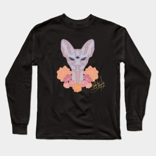 floral sphynx Long Sleeve T-Shirt